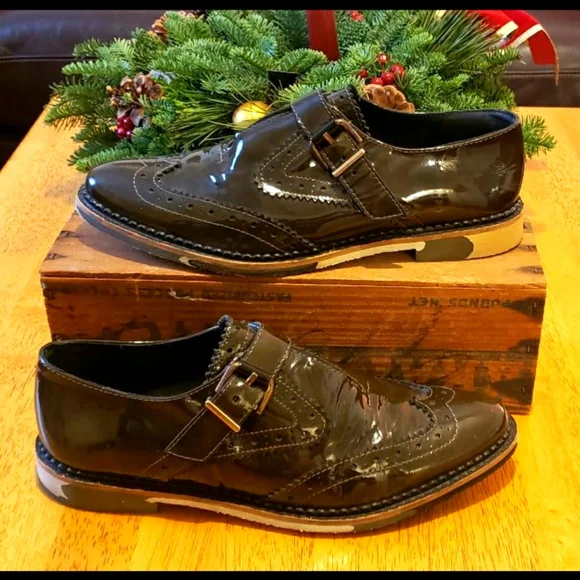 Miista Patent Leather Oxford Loafers - Picture 1 of 8